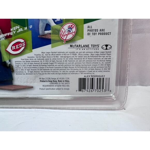 2002 Mcfarlane MLB Series 2 Alex Rodriguez CHASE Texas Rangers VARIANT - Sealed - Picture 5 of 5
